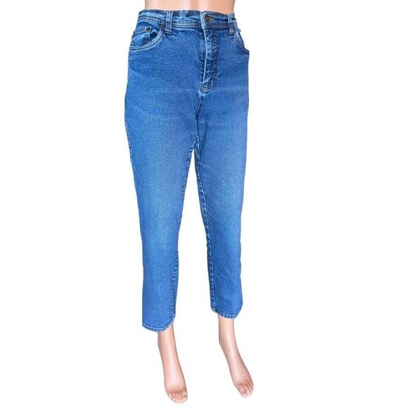 Vintage 90s Billblass High Rise Waist Petite Mom Jeans Denim Size 8 - Picture 2 of 4